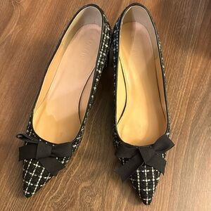 J Crew pump in 2” stacked heels